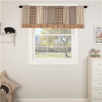 Sawyer Mill Charcoal Patchwork Valance 19x60