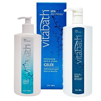 Vitabath Spa Skin Therapy Shower Gelee (32 oz) and Lotion Value Pack