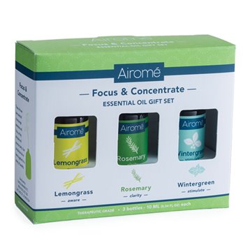 Airomé Focus & Concentrate Essential Oil Set (3 X 10ml)