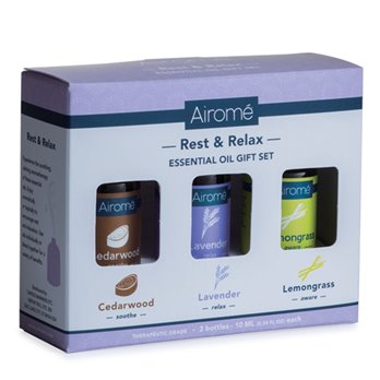 Airomé Rest & Relax Essential Oil Set (3 X 10ml) 100% Pure