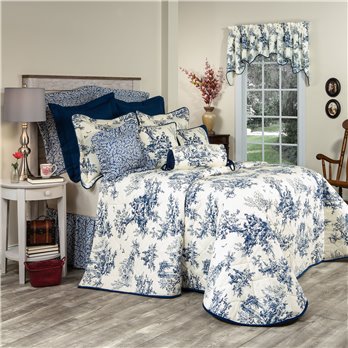 Bouvier Blue Twin Bedspread