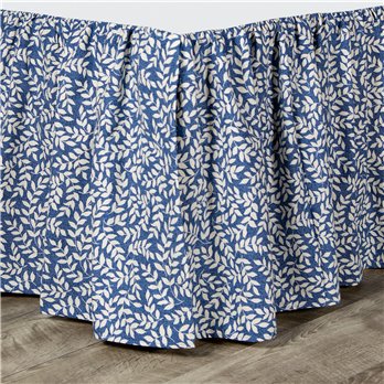 Bouvier Blue Twin Bedskirt (15" Drop)