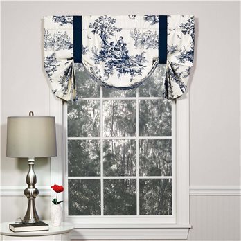 Bouvier Blue Tie Up Curtain