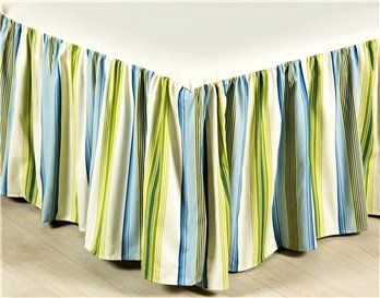 Cayman Stripe Queen 15" Drop Bedskirt