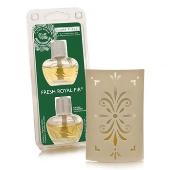 Claire Burke Fresh Royal Fir Fragrance Warmer Refill Pack Plus Warmer Unit Set