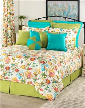 In the Sea Twin Comforter Set (15" Drop Bedskirt)