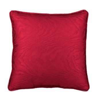 Red Moire Square Pillow