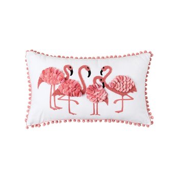 Flamingo Friends Throw Pillow