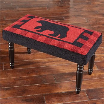 Buffalo Check Bear Hooked Bench
