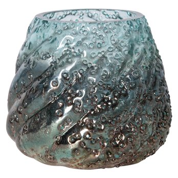 Aqua Hombre Glass Tealight Holder