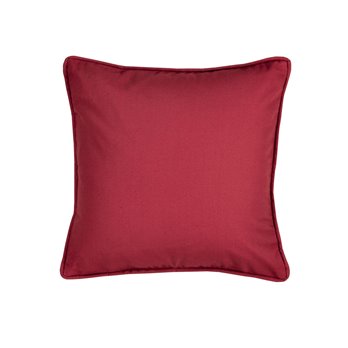 On Course Solid Red Square Pillow