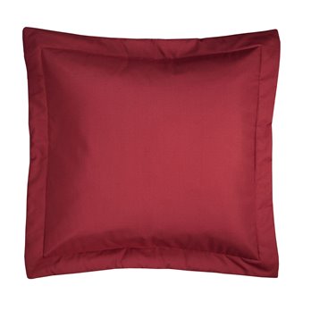 On Course Solid Red Euro Sham