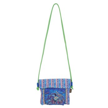 Laurel Burch Canine Family Flapover Crossbody