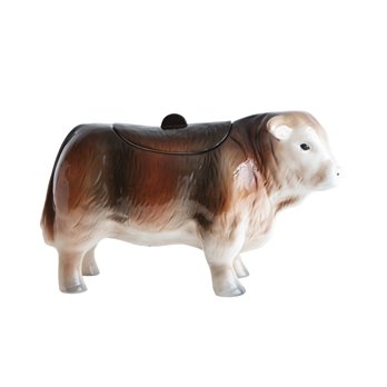 Vintage Ceramic Cow Shaped Cookie Jar