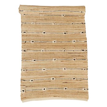 2.5' x 8' Handwoven Cotton & Jute Blend Tufted Runner Rug