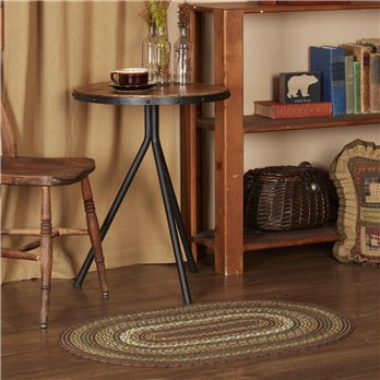 Tea Cabin Jute Rug Oval 24x36