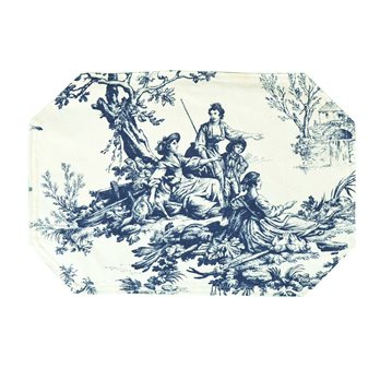 Bouvier Blue Set of 4 Placemats - Toile