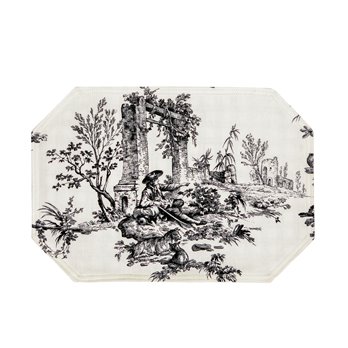 Bouvier Set of 4 Placemats   - Toile