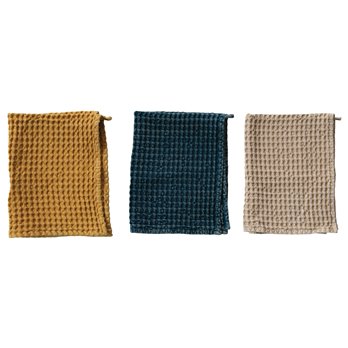 Cotton Waffle Tea Towel, 3 Colors