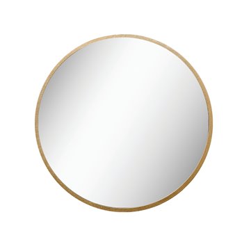 35.5 in. Round Metal Framed Wall Mirror