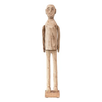 Hand-Carved Mango Wood Standing Figure (Each One Will Vary)