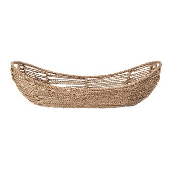Long Seagrass Basket with Handles
