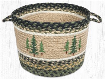 Tall Timbers Printed Braided Utility Basket 13"x9"