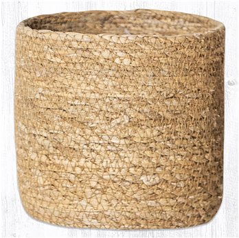 Natural Sedge Grass Braided Basket 5"x5"