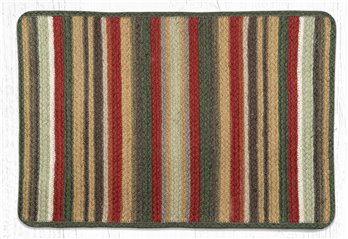 Terracotta/Cactus Rectangular Braided Rug 20"x30"