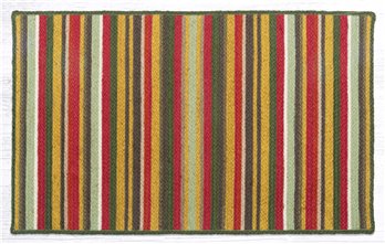 Terracotta/Cactus Rectangular Braided Rug 27"x45"