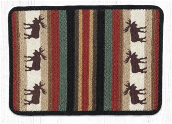 Moose Rectangular Printed Braided Placemat 13"x19"