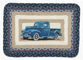 Blue Truck Rectangular Printed Braided Placemat 13"x19"