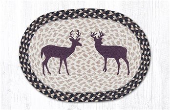 Bucks Oval Braided Placemat 13"x19"