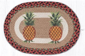 Pineapple Oval Braided Placemat 13"x19"