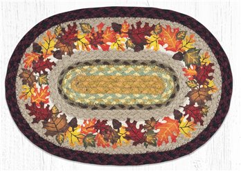 Autumn Oval Braided Placemat 13"x19"