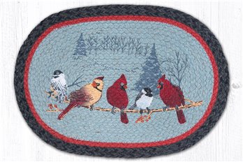 Friends Gather Oval Braided Placemat 13"x19"