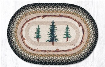 Tall Timbers Oval Braided Rug 20"x30"