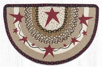 Primitive Stars Burgundy Printed Slice 18"x29"