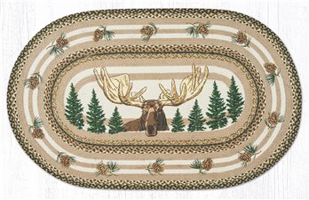 Bull Moose Oval Braided Rug 3'x5'