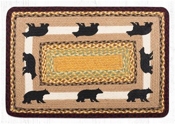 Cabin Bear 2 Rectangular Braided Rug 20"x30"