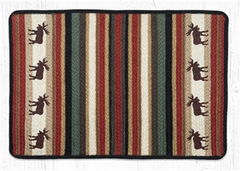 Moose Rectangular Braided Rug 20"x30"