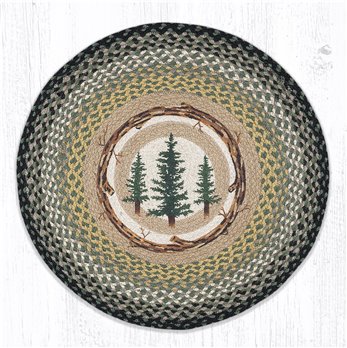 Tall Timbers Round Braided Rug 27"x27"