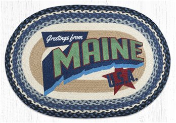Maine Oval Braided Rug 20"x30"
