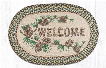 Welcome Braided Rug Oval Braided Rug 20"x30"