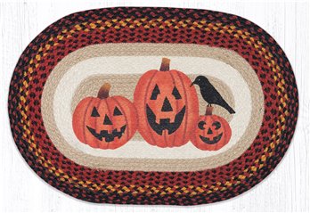 Lanterns Oval Braided Rug 20"x30"