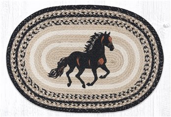 Stallion Oval Braided Rug 20"x30"