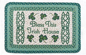 Bless This Irish House Rectangular Braided Rug 20"x30"