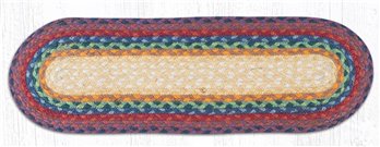 Rainbow 1 Oval Braided Stair Tread 27"x8.25"