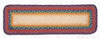 Rainbow 1 Rectangle Braided Stair Tread 27"x8.25"