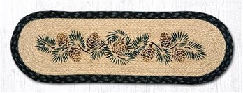 Pinecone Oval Braided Stair Tread 27"x8.25"